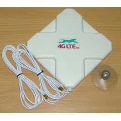 4G LTE dual, cross shape Antenna 7dBi with 2 x SMA end