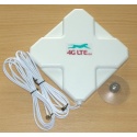 4G LTE dual, Cruz forma antena 7dBi con extremo de CRC-9 (TS-5) x 2
