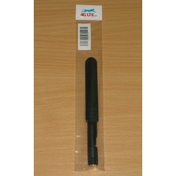 4G LTE Plastic SMA Male antenna with Gain: 7dBi - Black