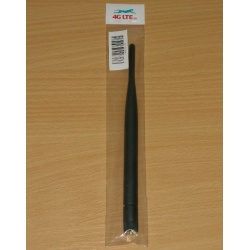 4G LTE Plastic SMA Male Router antenna with Gain: 7dBi - Black