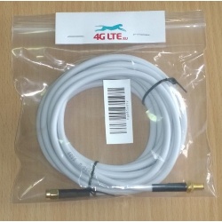 3m RP SMA male to RP SMA female RG58 - white