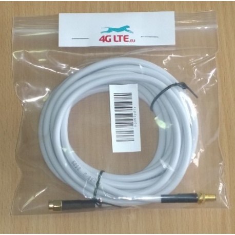 3m RP SMA maschio per RG58 femmina RP SMA - bianco