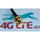 RP-SMA hembra a macho Angulo de derecho TS-9 - Cable Coaxial RG316