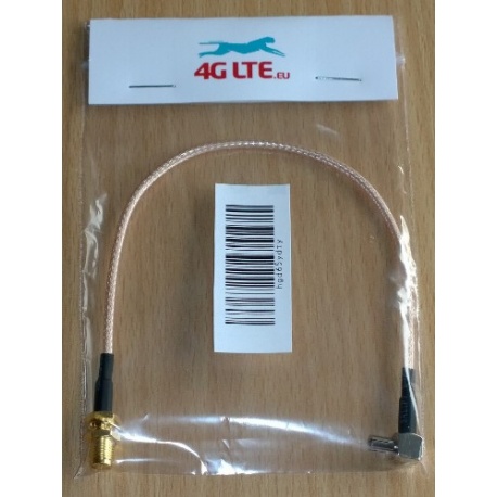 RP-SMA hembra a macho Angulo de derecho TS-9 - Cable Coaxial RG316
