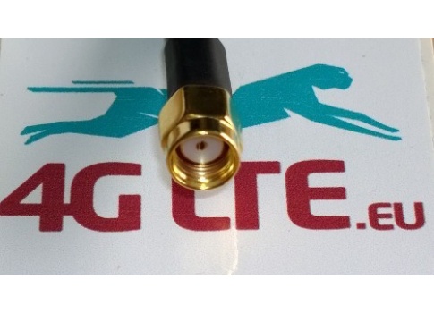 9m Kabel RP-SMA Stecker auf RP-SMA Buchse RG58 - weiß