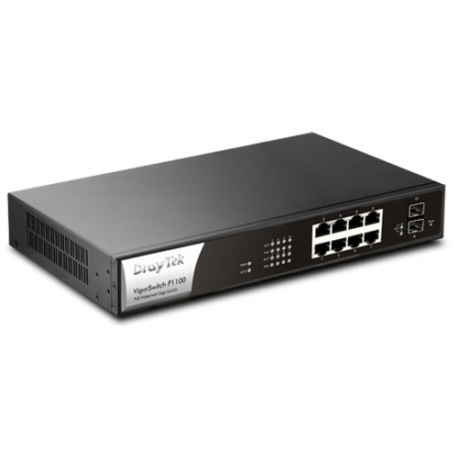 VigorSwitch P1100 8 + 2 porta PoE + Gigabit Smart Switch