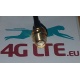 RG316 SMA HEMBRA CRC9 ÁNGULO MACHO cable RF Coaxial