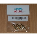 SMA femelle vers adaptateur de connecteur mâle CRC-9 (TS-5) (3pcs)
