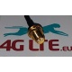 Zopf verlustarm RG316 20cm Kabel SMA Buchse (male Pin) zu CRC