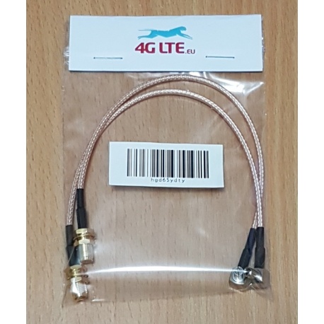 Un par de SMA Male para montaje de cable SMA macho de ángulo recto