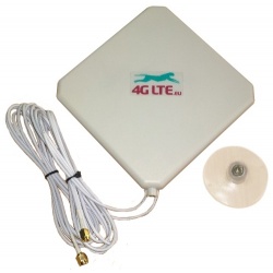 4G LTE dual, de forma cuadrada de la Antena de 7dBi con 2 x SMA final