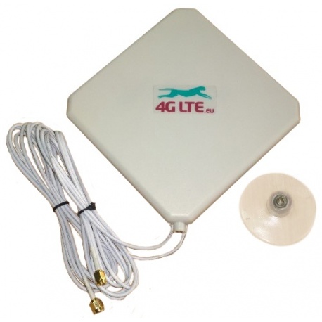 4G LTE dual, de forma cuadrada de la Antena de 7dBi con 2 x SMA final