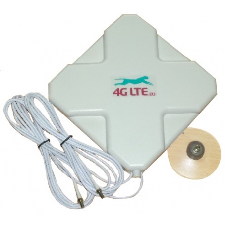 4G LTE dual, con forma de cruz de la Antena de 7dBi con 2 x TS-9 final