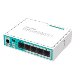 MikroTik RouterBoard hEX lite con il regno UNITO PSU