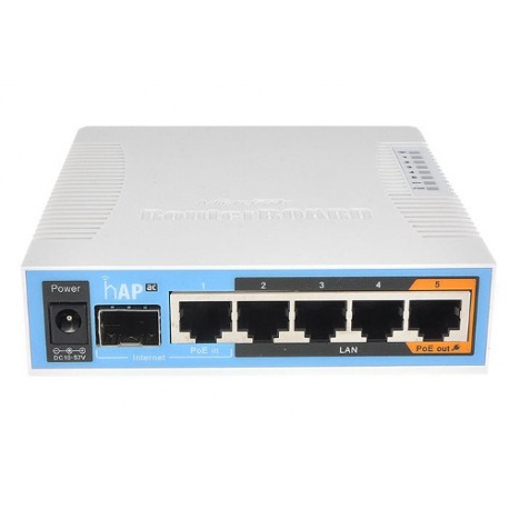 MikroTik RouterBoard hAP AC (RouterOS Livello 4) con ALIMENTATORE UK