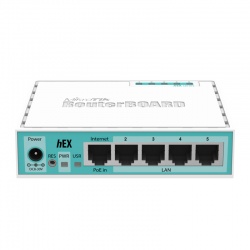 MikroTik RouterBoard hEX RB750Gr3 du royaume-UNI, bloc d'alimentation