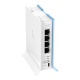 MikroTik RouterBoard hAP Lite (RouterOS Livello 4) forma a Torre con ALIMENTATORE UK