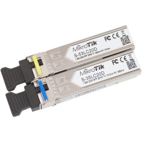 MikroTik RouterBoard Coppia di Moduli SFP - 1.25 G 1310/1550nm 20km