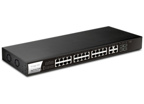 DrayTek VigorSwitch P1280 PoE Web Smart Switch Gigabit