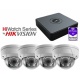 HiWatch 1TB NVR 4 X Dome Kit