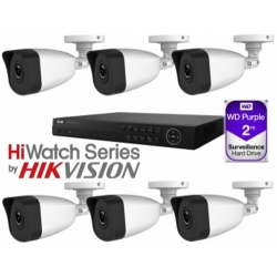 HiWatch 2TB NVR 6 X Bullet Kit