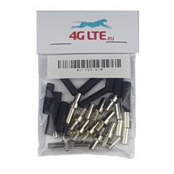 A SET of 10 x TS9-S-M RF Connector