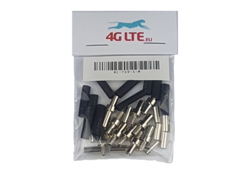 A SET of 10 x TS9-S-M RF Connector
