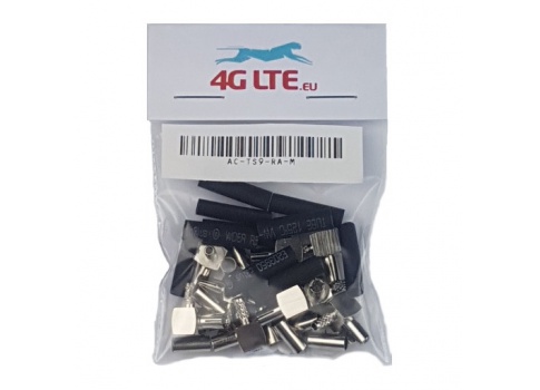 Ein SATZ von 10 x TS9-RA-M-HF-Stecker