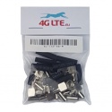 Ein SATZ von 10 x TS9-RA-M-HF-Stecker