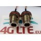 2xCable Assembly N Bulkhead Female to MCX Right Angle Male
