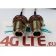 2xCable Bulkhead-Montage N-Buchse auf MCX-Männlich Rechten Winkel