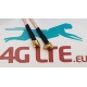 2xCable Assemblée SMA Femelle Droite MCX Mâle-d'or câble