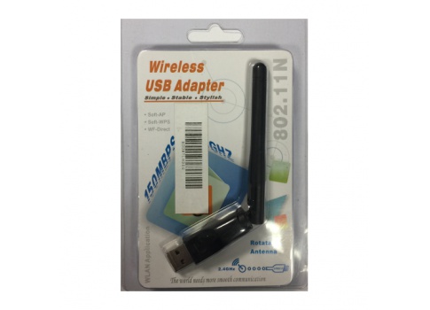 Adaptador USB inalámbrico de 150MBPS 802.11 N, 2.4 GHz