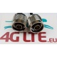 2xCable Assembly N Male to Right Angle MMCX Male