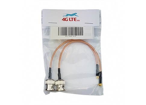 2xCable Assemblea BNC Maschio MMCX Maschio ad Angolo retto