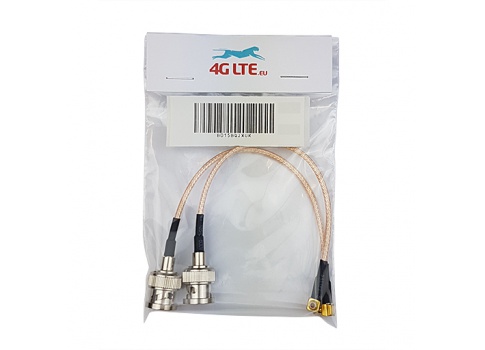 2xCable-Baugruppe BNC-Stecker auf Rechten Winkel MCX Männlich