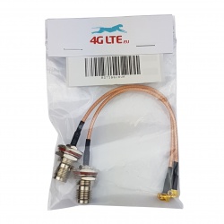 2xCable Assembly TNC Female to MCX R/A (M)