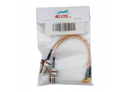 2xCable Asamblea TNC Hembra MCX R/a (M)