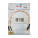 A pair of Cable Assembly SMA Female to Straight MCX Male