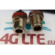 2xCable Assembly N Bulkhead Female to RP SMA Male
