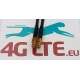 2xCable Assembly Straight MCX Male to N Bulkhead Female