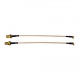 2xCoaxial Kabel RG178, MMCX-Rechts-Winkel-Stecker auf SMA-Buchse, 15cm