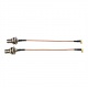2xCable Assembly TNC Female to MCX Right Angle Male