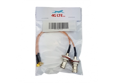 2xCable Assembly TNC Female to MCX Right Angle Male