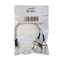 A pair of Cable Assembly TNC Female to MCX Right Angle Male
