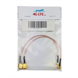 2xCable Montaje SMA Macho de Ángulo recto de MCX Macho