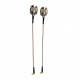 2xCoaxial Cable N-Type Male to MMCX Right Angle Male, 15cm