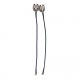 2xCable Assemblée N Mâle à Angle Droit Mâle MMCX