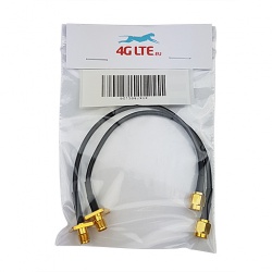 2xCable Montaje SMA SMA su cabeza a SU cabeza, incluso