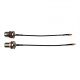 2xCable Montage Geraden MCX-Stecker-N Schottverschraubung Weiblich